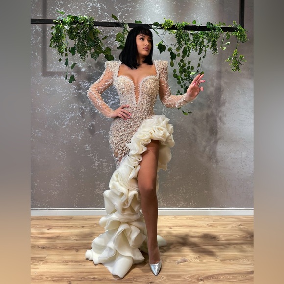 Champagne Wedding Dress - Picture 2 of 4